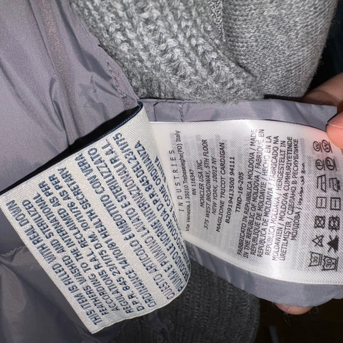 Grå cardigan jacka från Moncler - 2