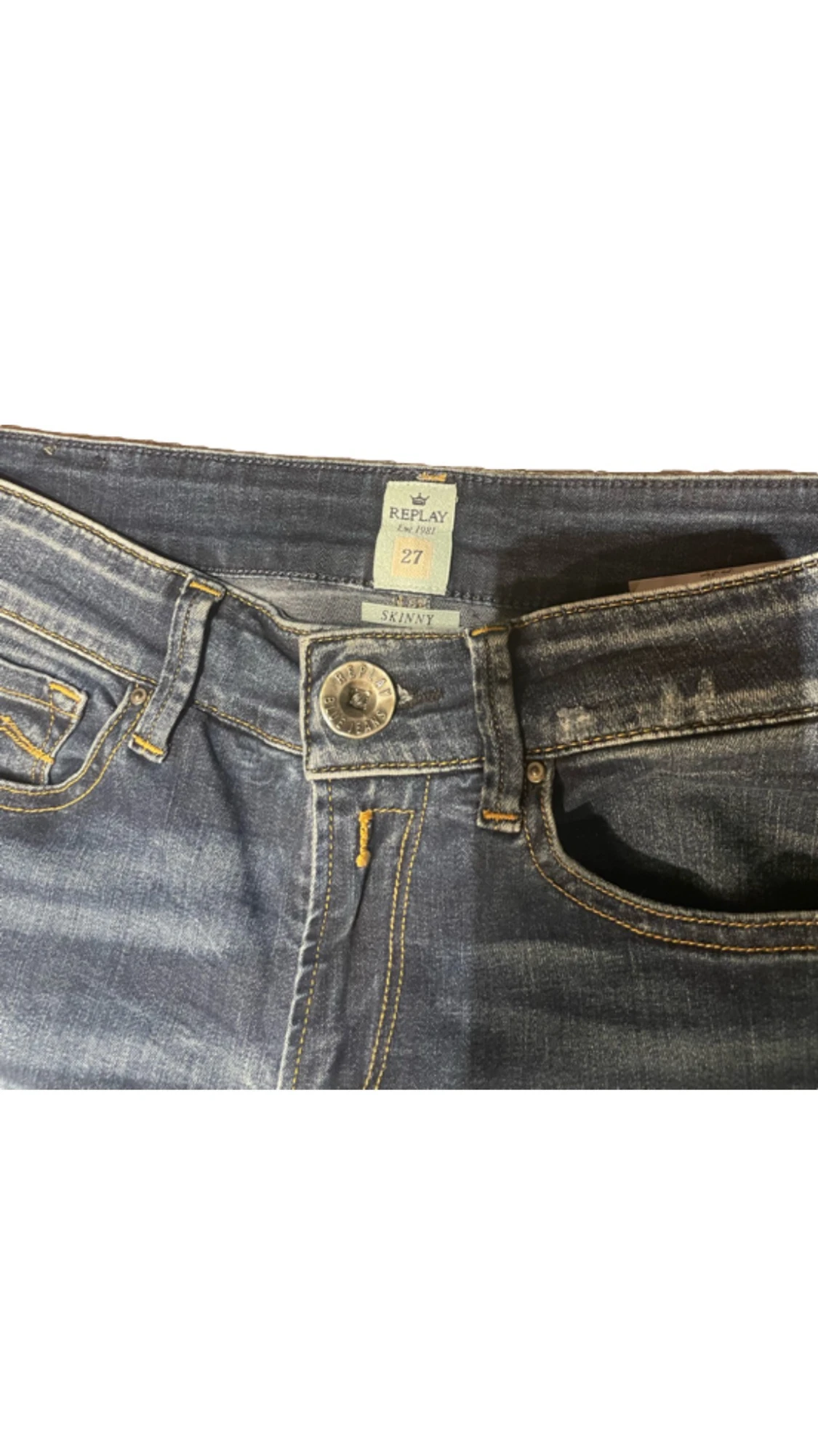 Blåa Replay jeans  - 3