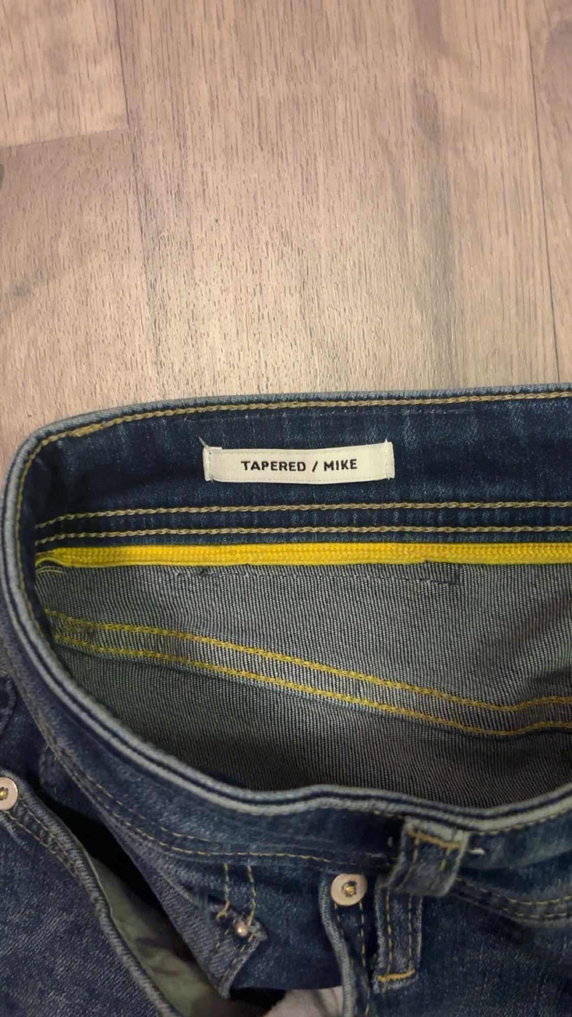 Blå tapered jeans Tapered/Mike - 2