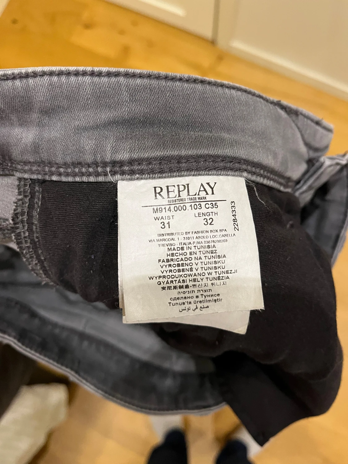 Replay Anbass grå jeans slim fit - 3
