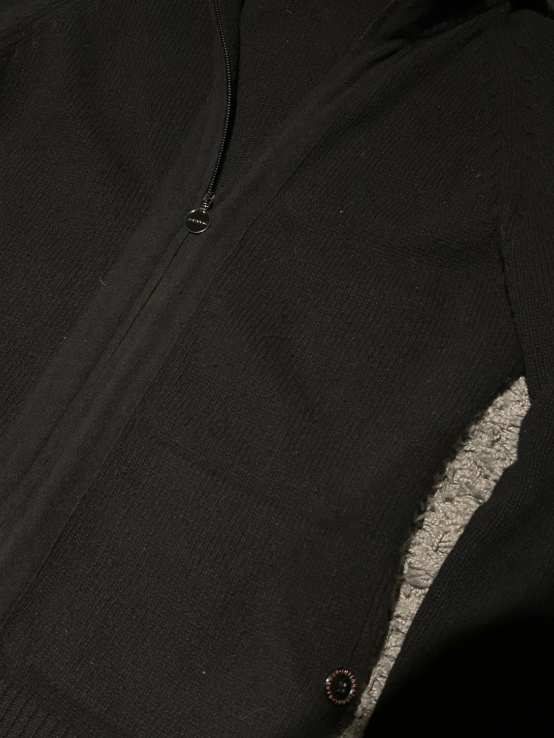 Svart stickad cardigan från Barbour - 2