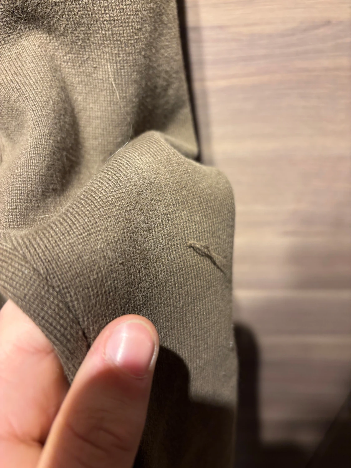 Brun half zip stickad tröja från Zara - 3