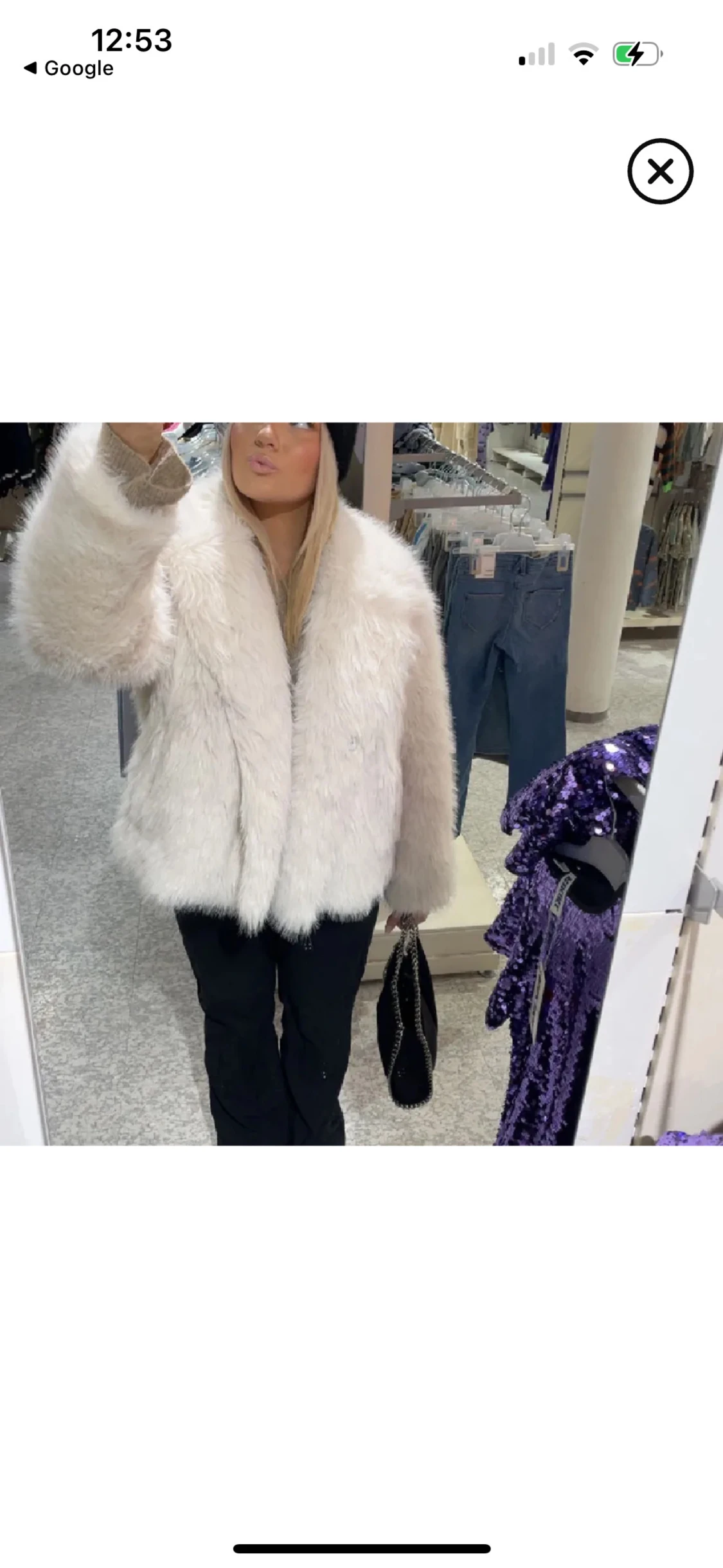 Vit pälsjacka Carin Wester  - 1