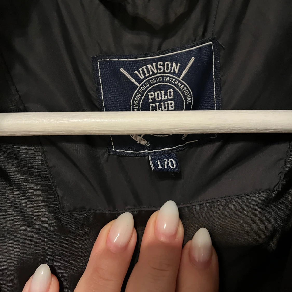 Svart lång pufferjacka Vinson Polo Club - 1