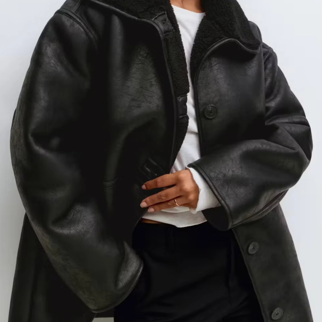 Svart teddyjacka  - 2