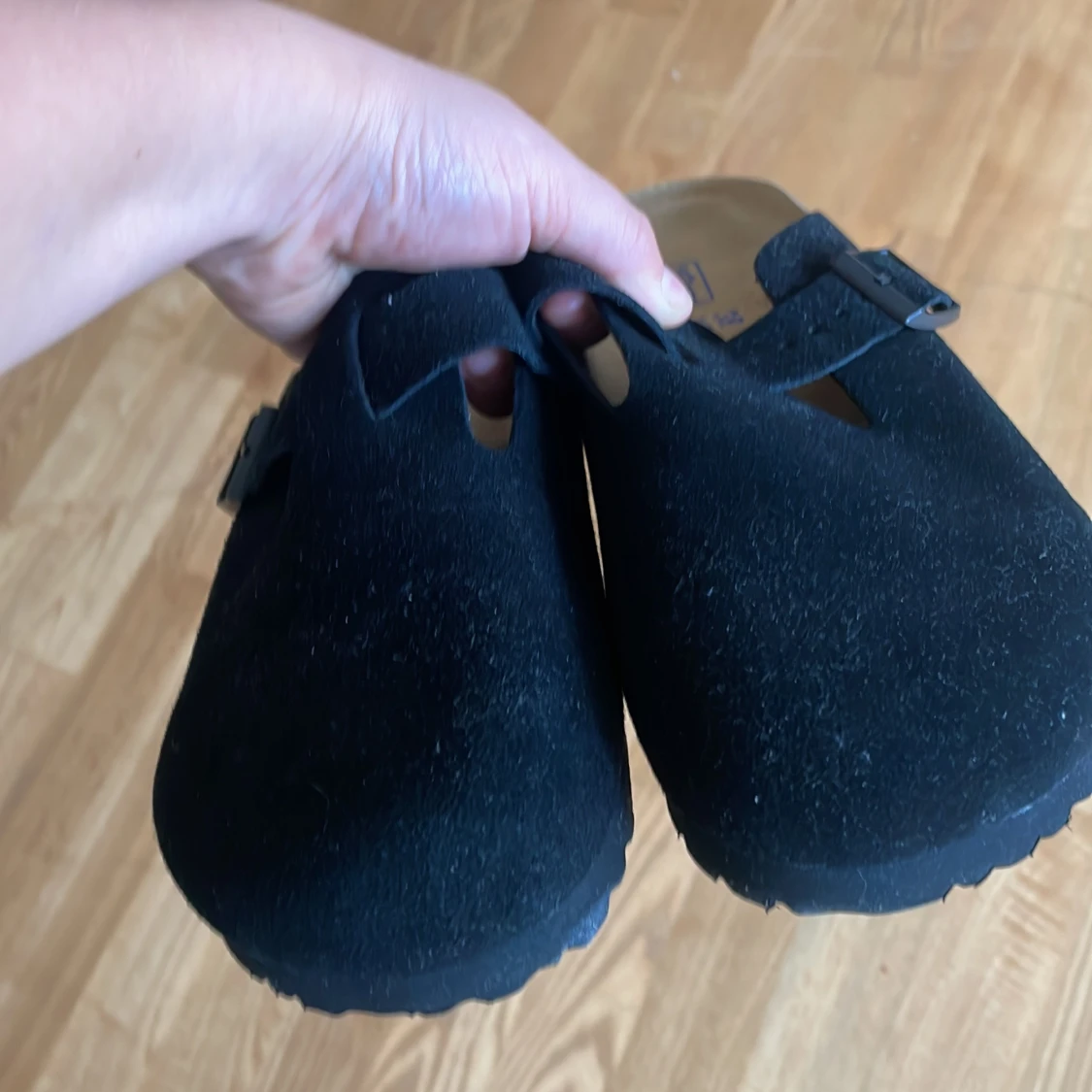 Svarta Birkenstock Boston mockasandaler - 3