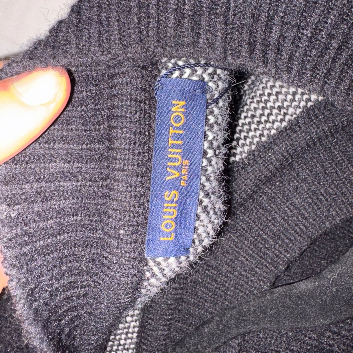 Äkta Svart stickad Louis Vuitton tröja - 2