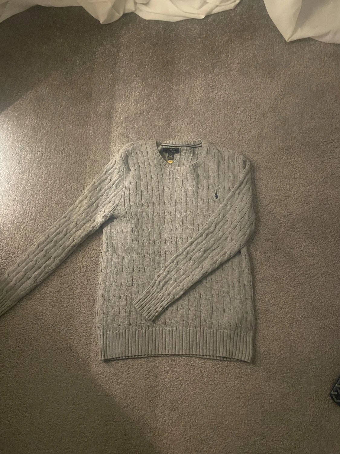 Grå stickad tröja från Polo Ralph Lauren - 1