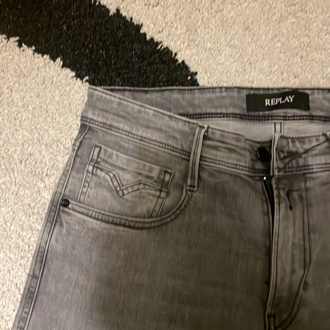 Replay Anbass grå slim jeans - 2