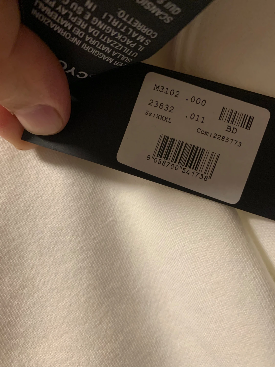 Vit sweatshirt från Replay XXXL ny pris ca 990 - 1