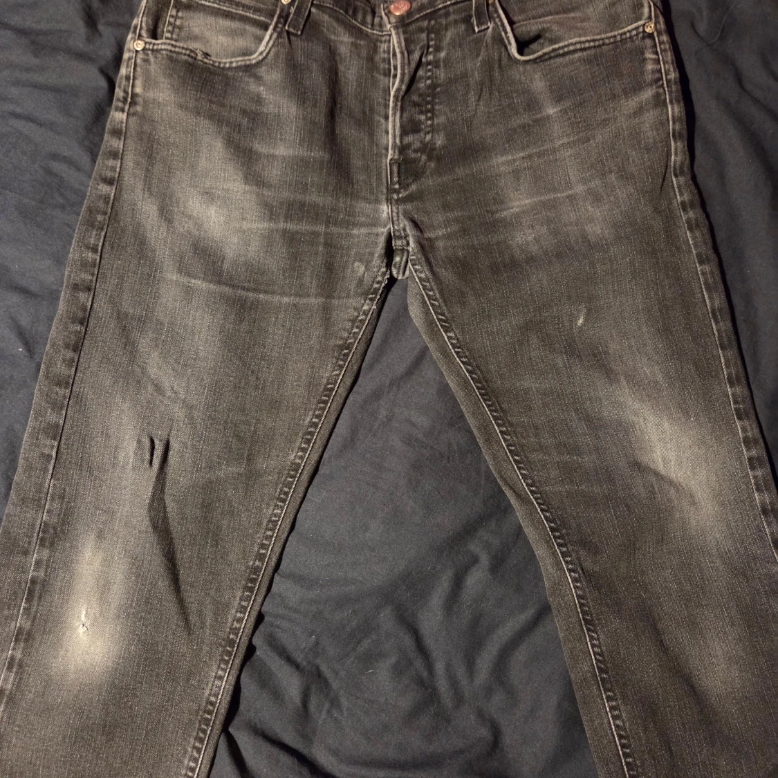 Svarta slim fitt jeans från Lee - 2