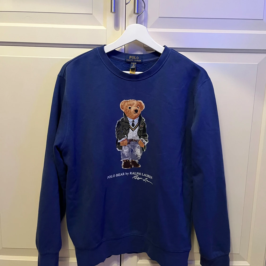 Blå sweatshirt Polo Bear Ralph Lauren 170 cm
