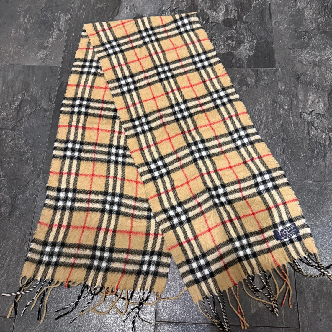 Burberrys rutig kashmirhalsduk - 3