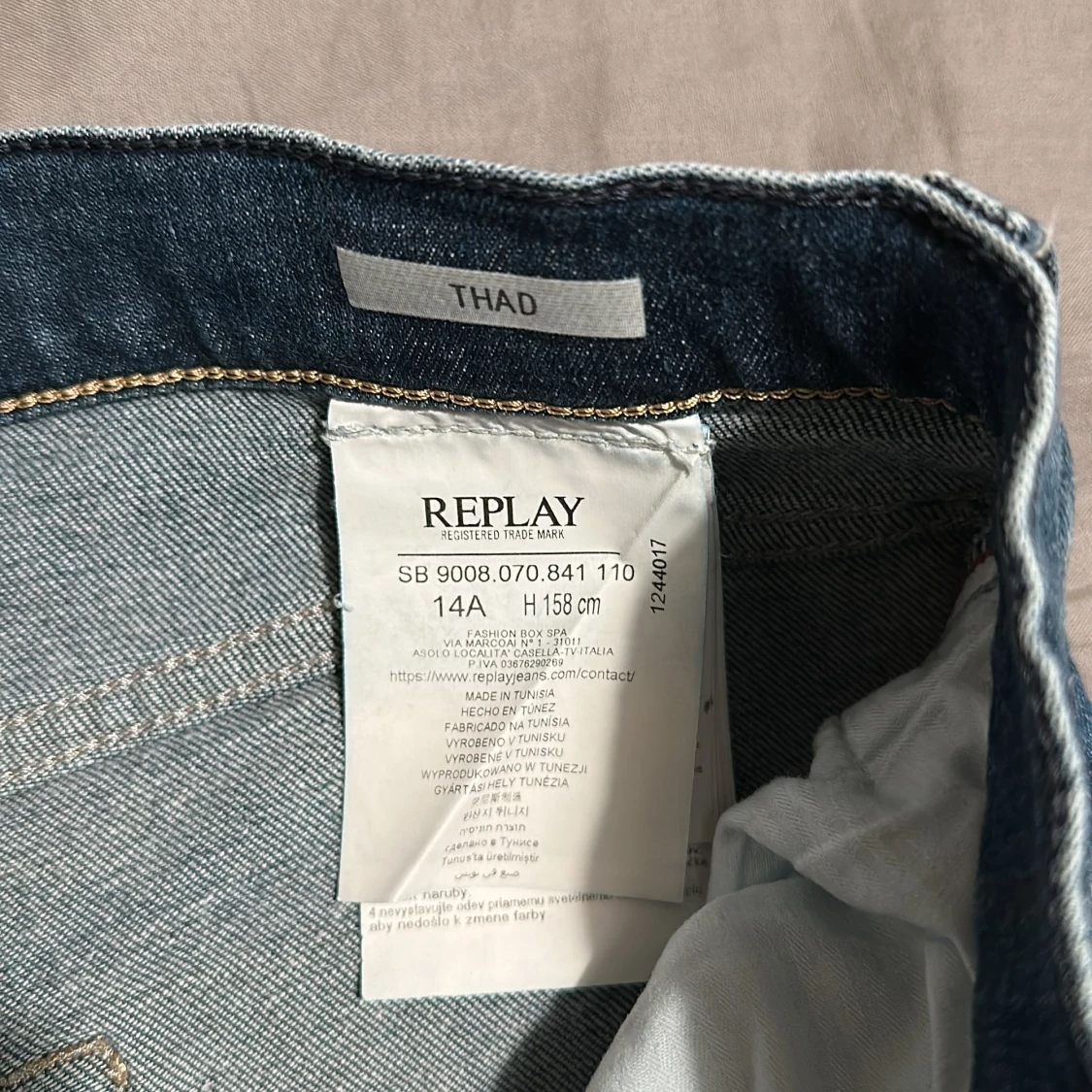 Blå Replay jeans straight fit - 2
