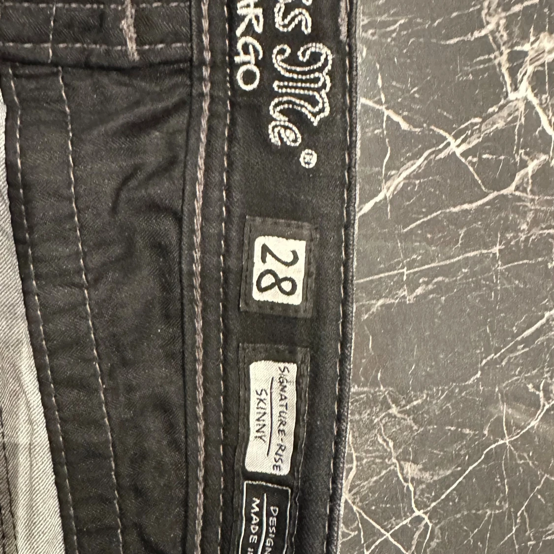 Grå leopardmönstrade Miss Me cargo - 4