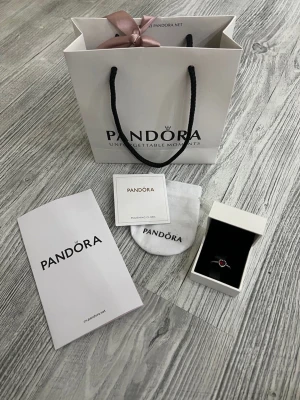 Pandora ring - Hej! Jag säljer nu min pandora ring som är helt ny den är köpt till min partner men hon gjorde slut med mig innan jag gav den till henne, den är jättefin och passar nästan alla sorts fingerar, allt i bilden ingår med den, priset går att diskutera så hör av dig vid minsta lilla fråga!😄