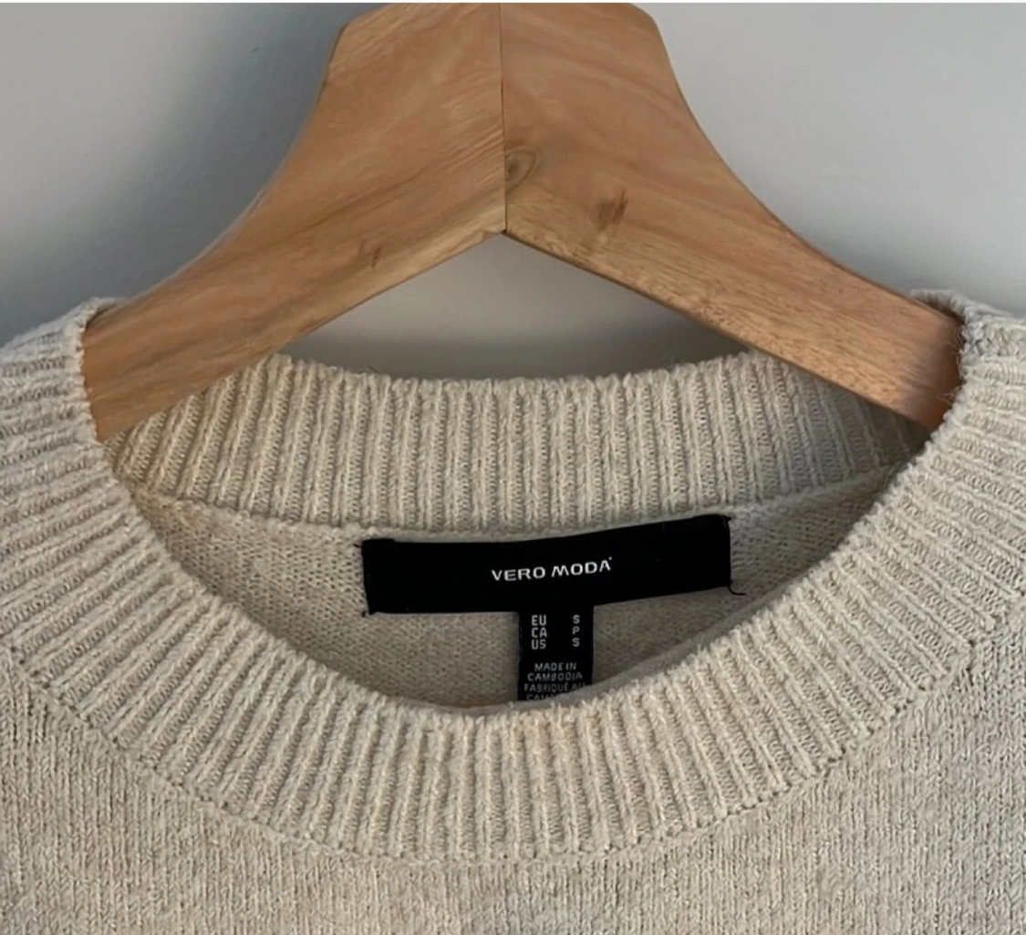 Beige stickad tröja Vero Moda - 1