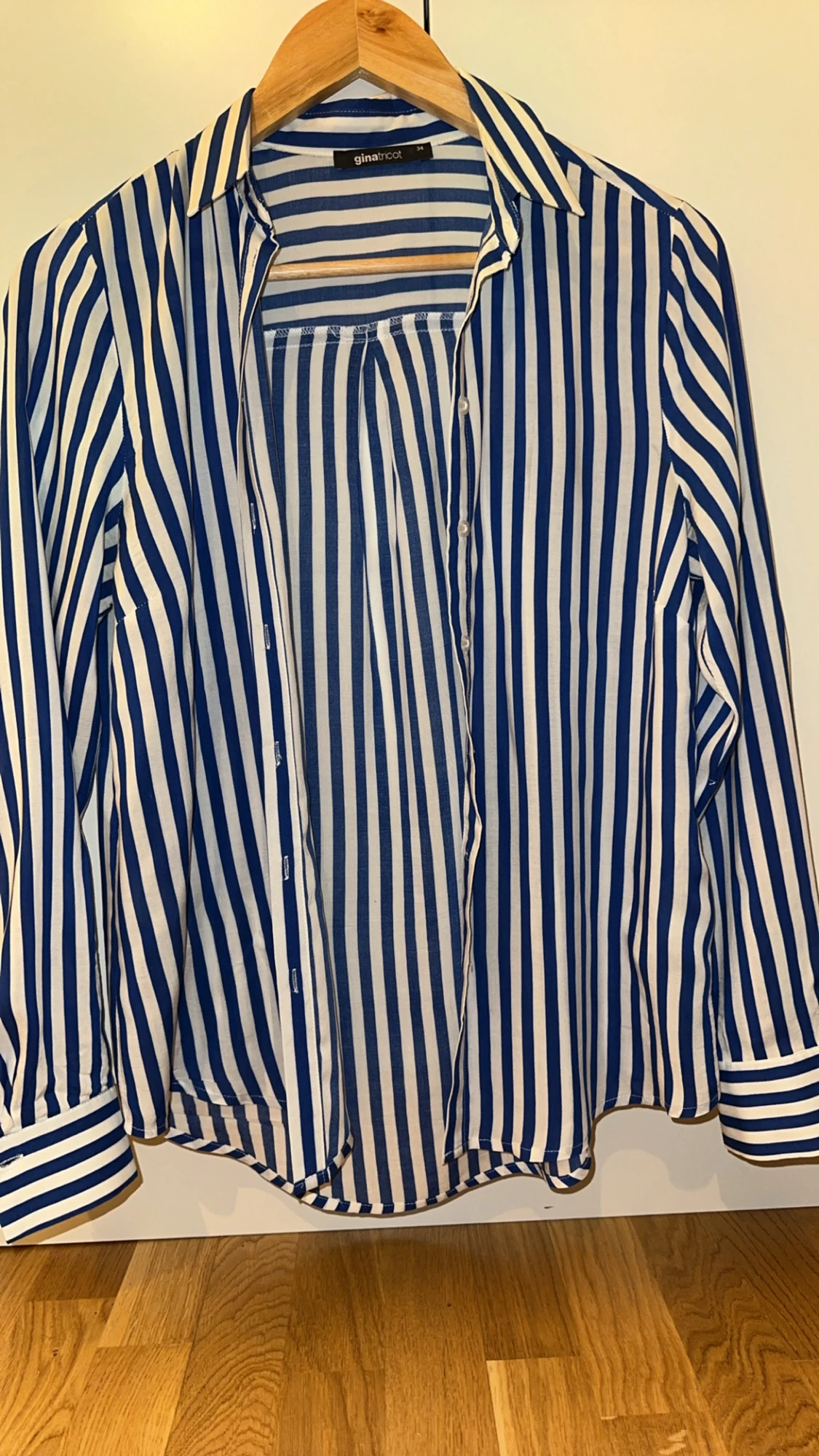 Blåvit randig skjorta Gina Tricot - 2