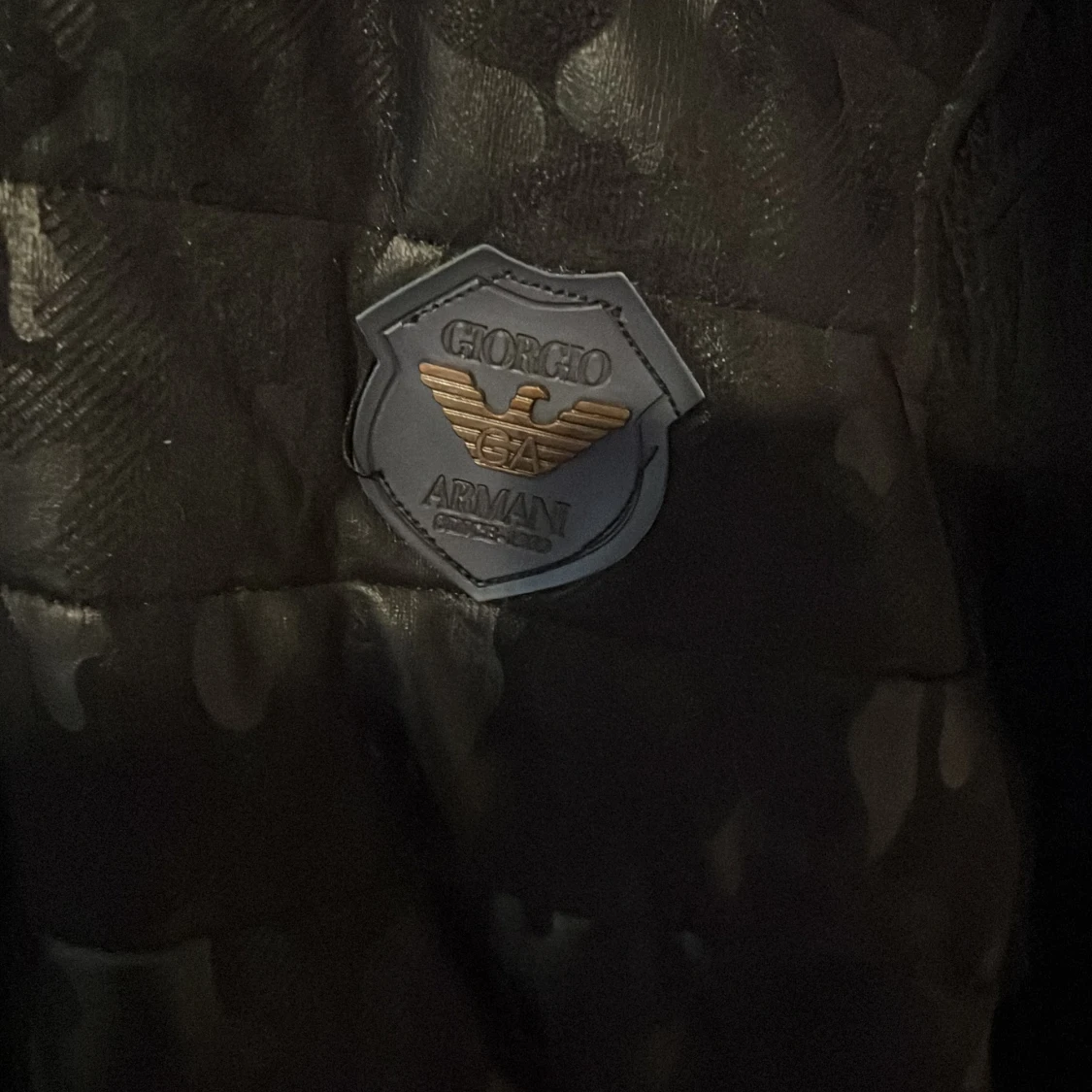 Svart quiltad jacka Emporio Armani - 1