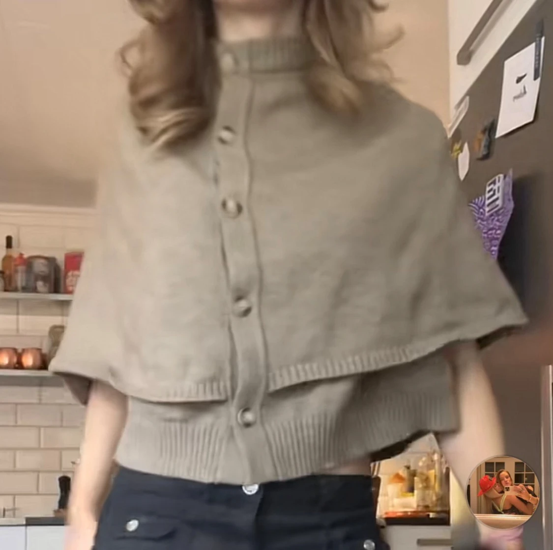 Beige kofta med knappar från Zara - 1