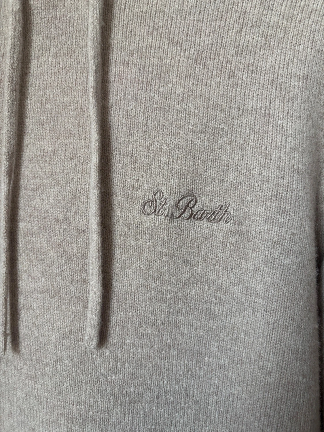 Beige stickad hoodie från MC2 Saint Barth - 3