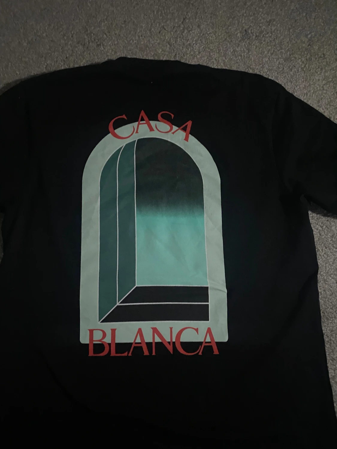 Svart Casa Blanca t-shirt med tryck - 2