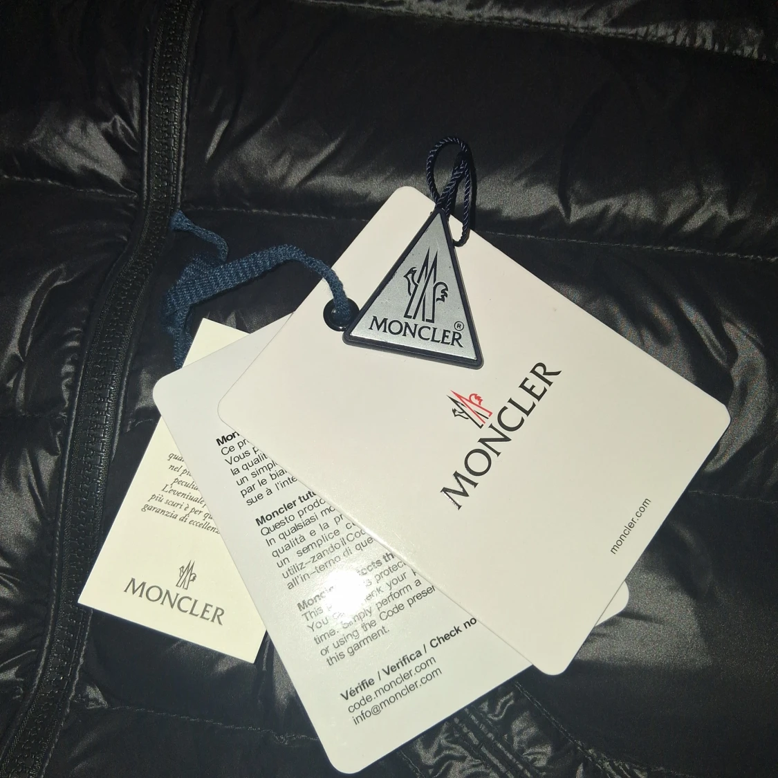 Svart Moncler pufferjacka herr - 2