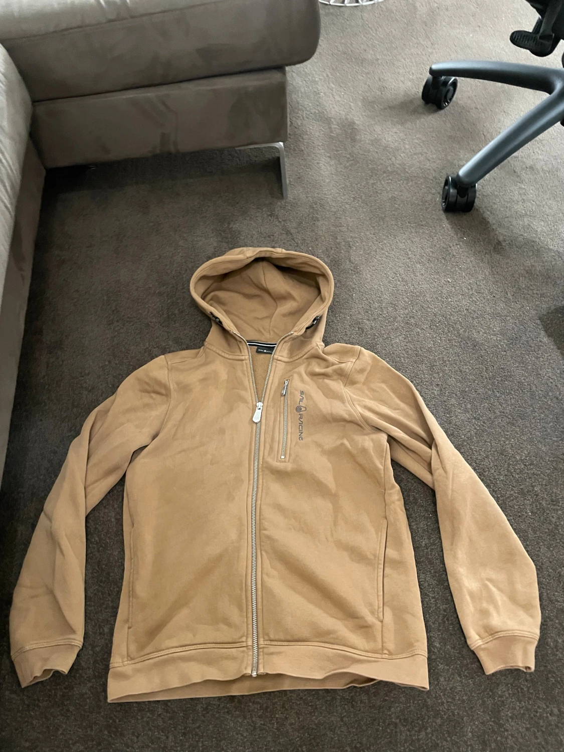 Beige hoodiejacka från Sail Racing stl 160