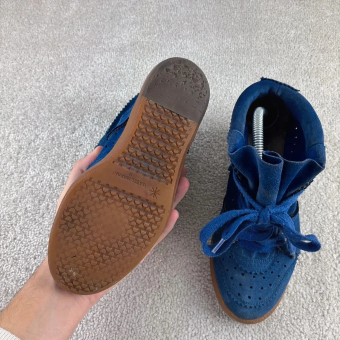 Blåa Isabel marant skor - 4