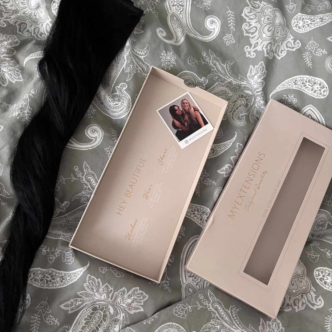 Svart hårförlängning från MyExtensions - 1