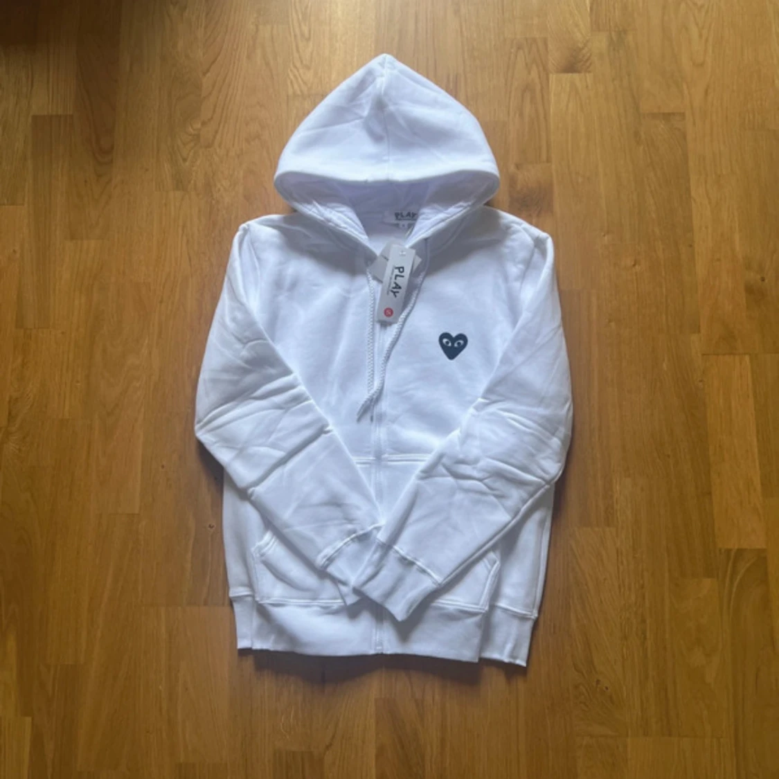 Vit hoodie Comme des Garçons  - 1