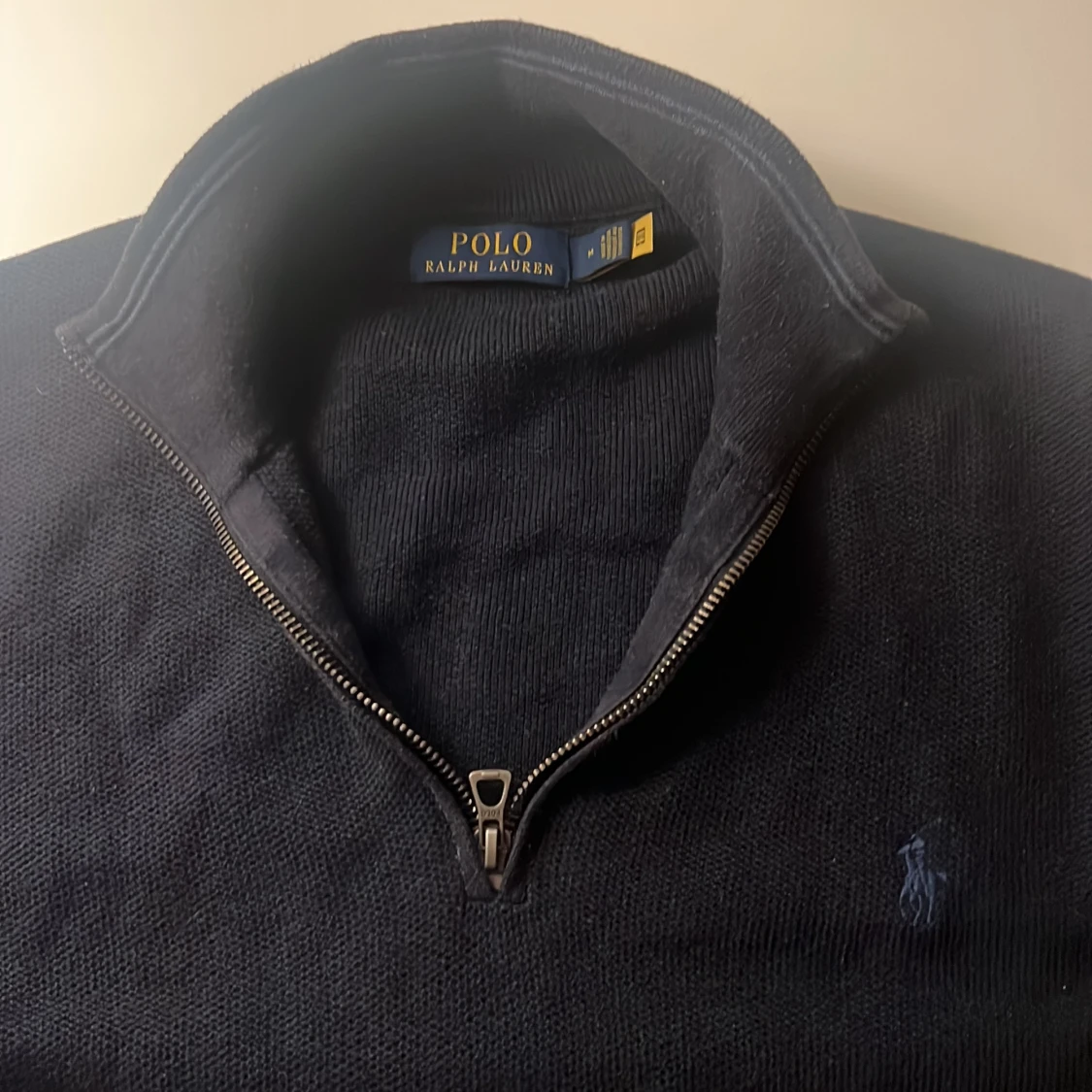 Mörkblå stickad tröja Polo Ralph Lauren - 1