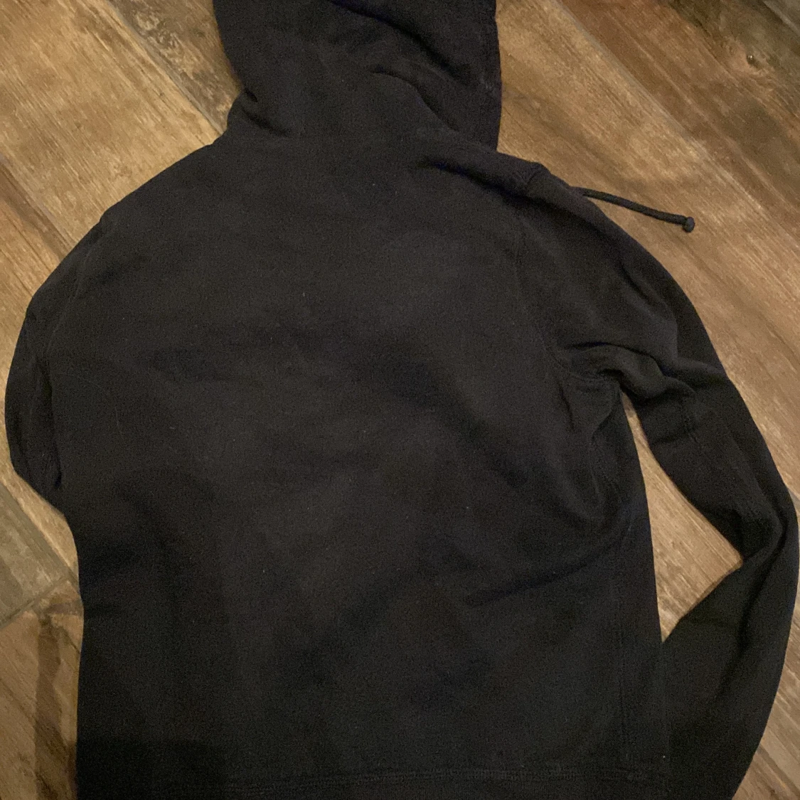 Fodrad Marinblå zip hoodie från Hollister  - 4