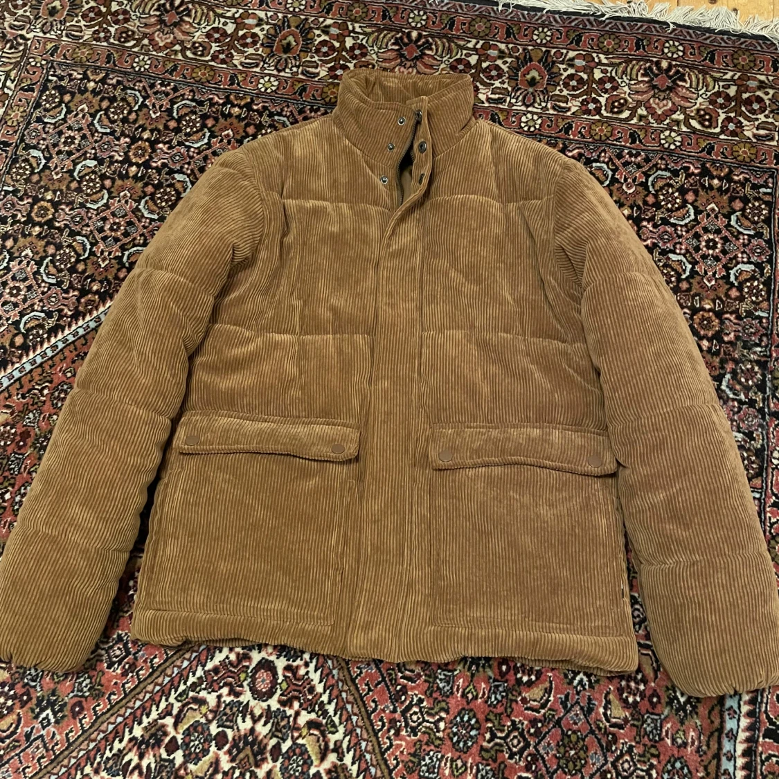 Brun manchester pufferjacka Only & Sons