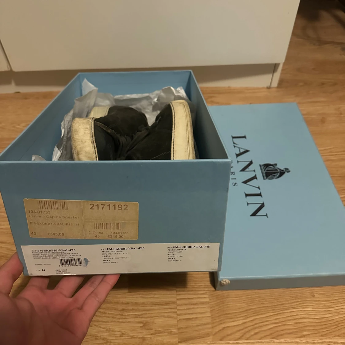 Svarta Lanvin Captoe sneakers - 3