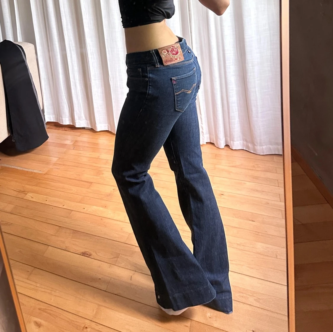 Lågmidjade bootcut jeans - 1