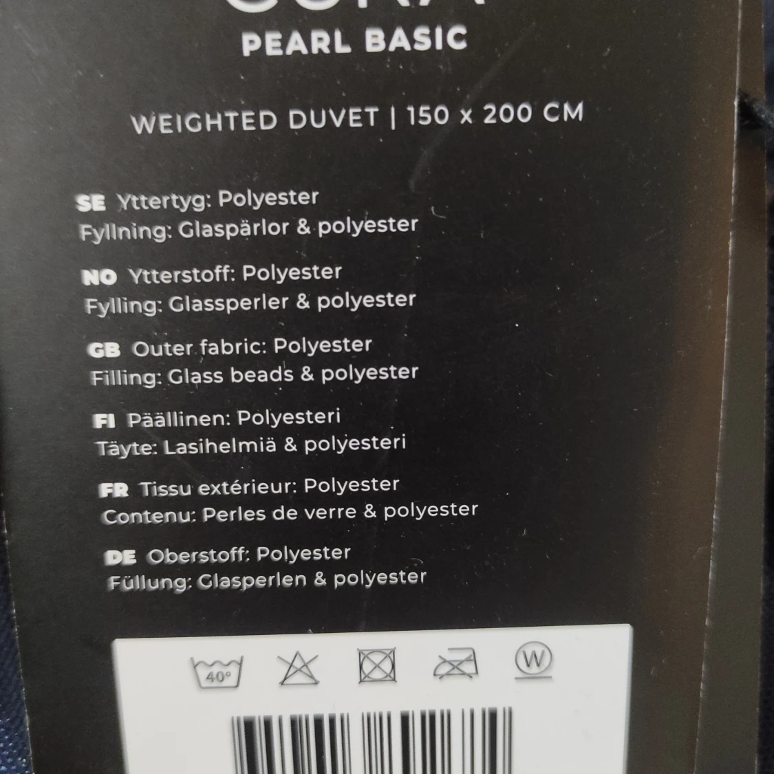 CURA Pearl Basic tyngdtäcke 8kg - 1