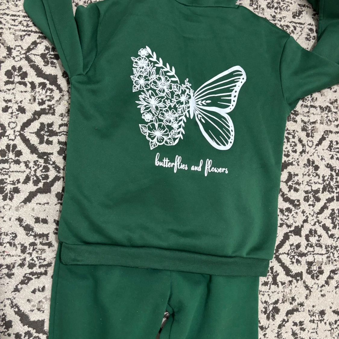 Gröna mjukisbyxor med snörning - 1