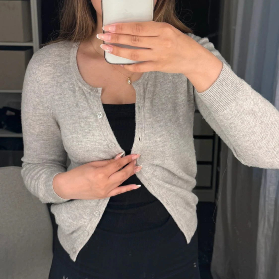 Ljusgrå kofta  - 1