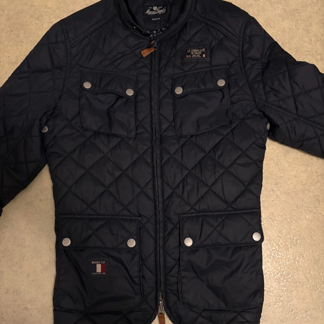 Svart quiltad jacka Morris Gent's M