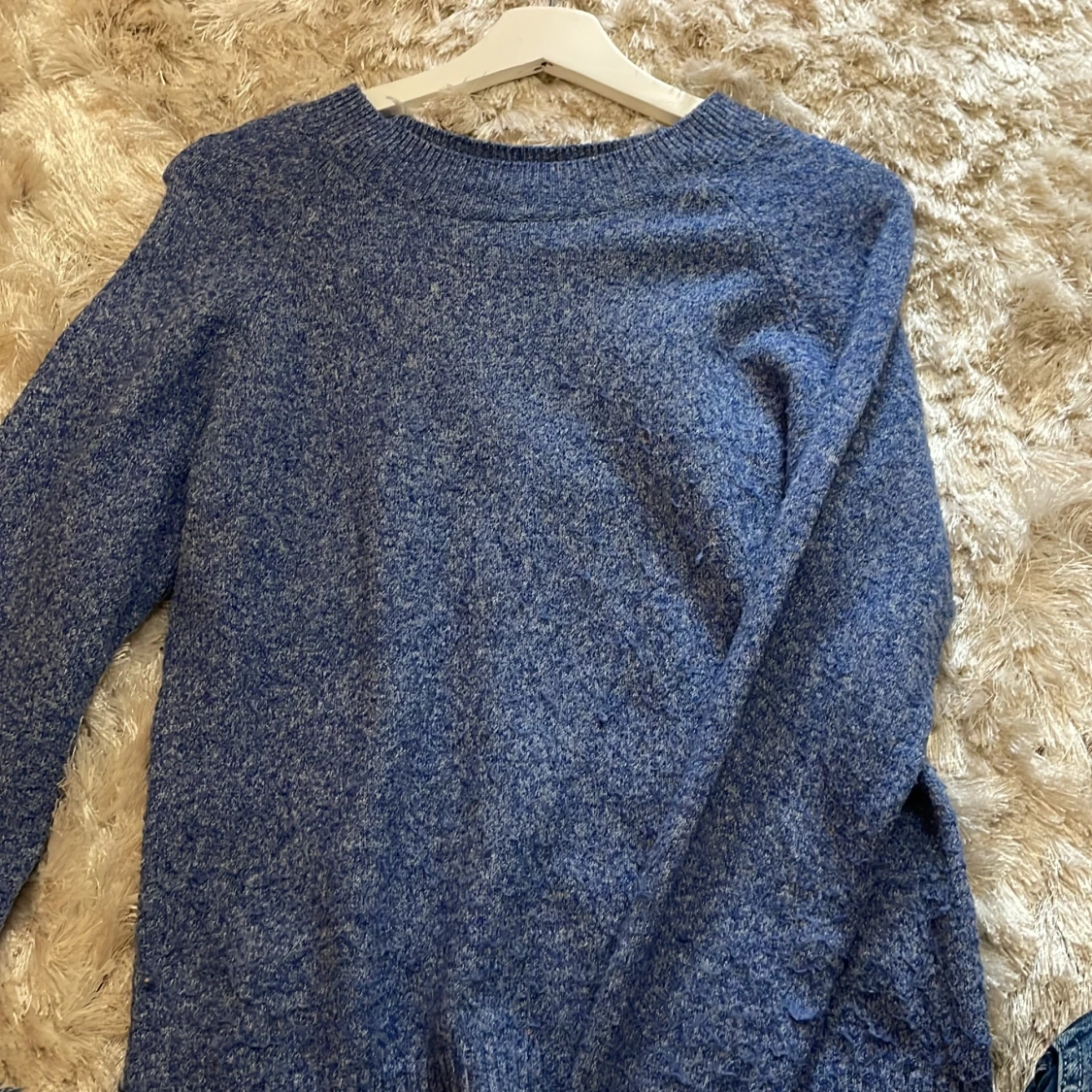 Blå stickad tröja från Vero Moda