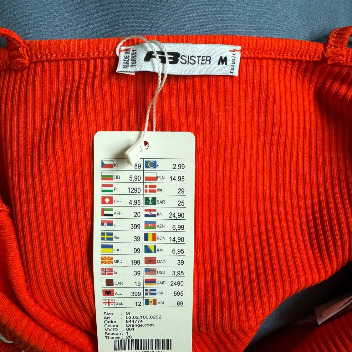 Röd-orange linne  - 1