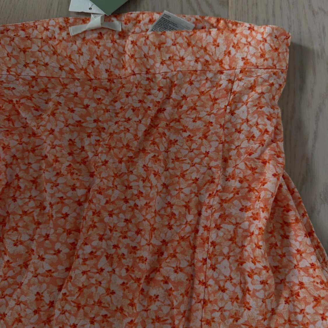 Blommig långkjol från H&M orange - 1