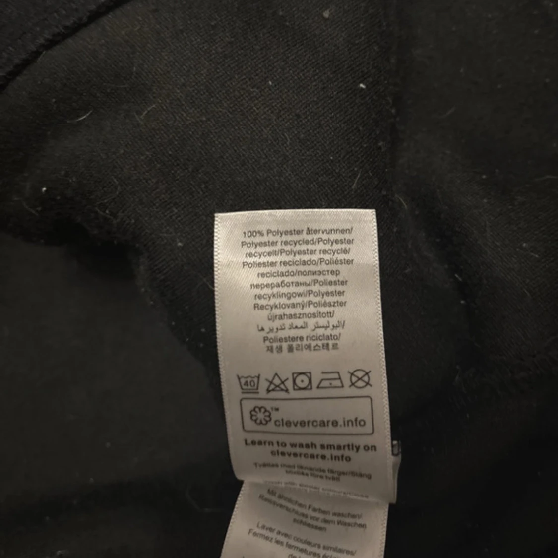 Svart fleece hoodie Peak Performance L - 3