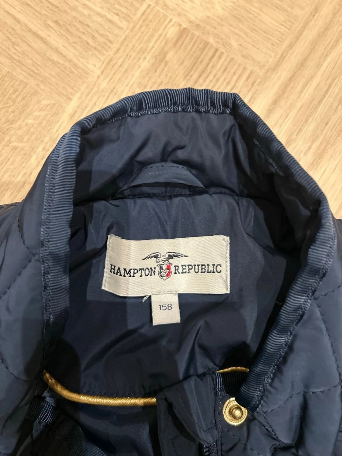 Marinblå quiltad jacka Hampton Republic - 2