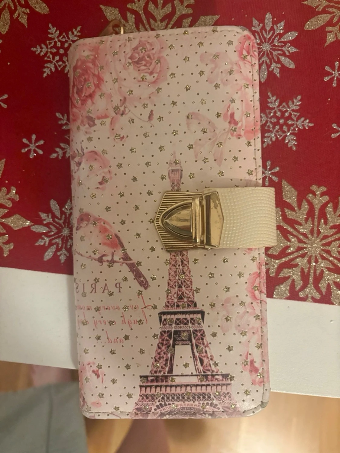 Paris-inspirerad plånbok med blommor - 2