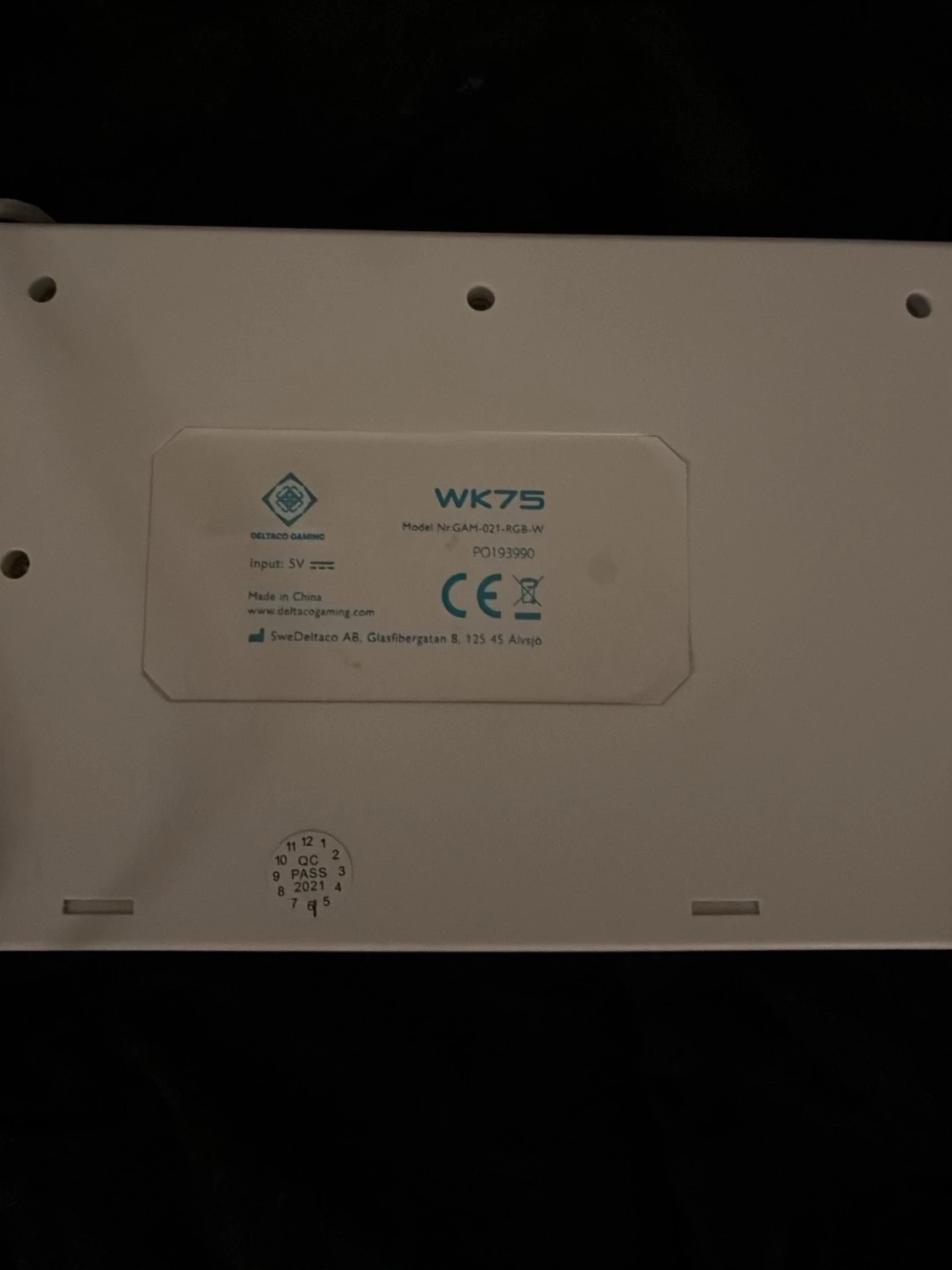 Deltaco Gaming WK75 - 1