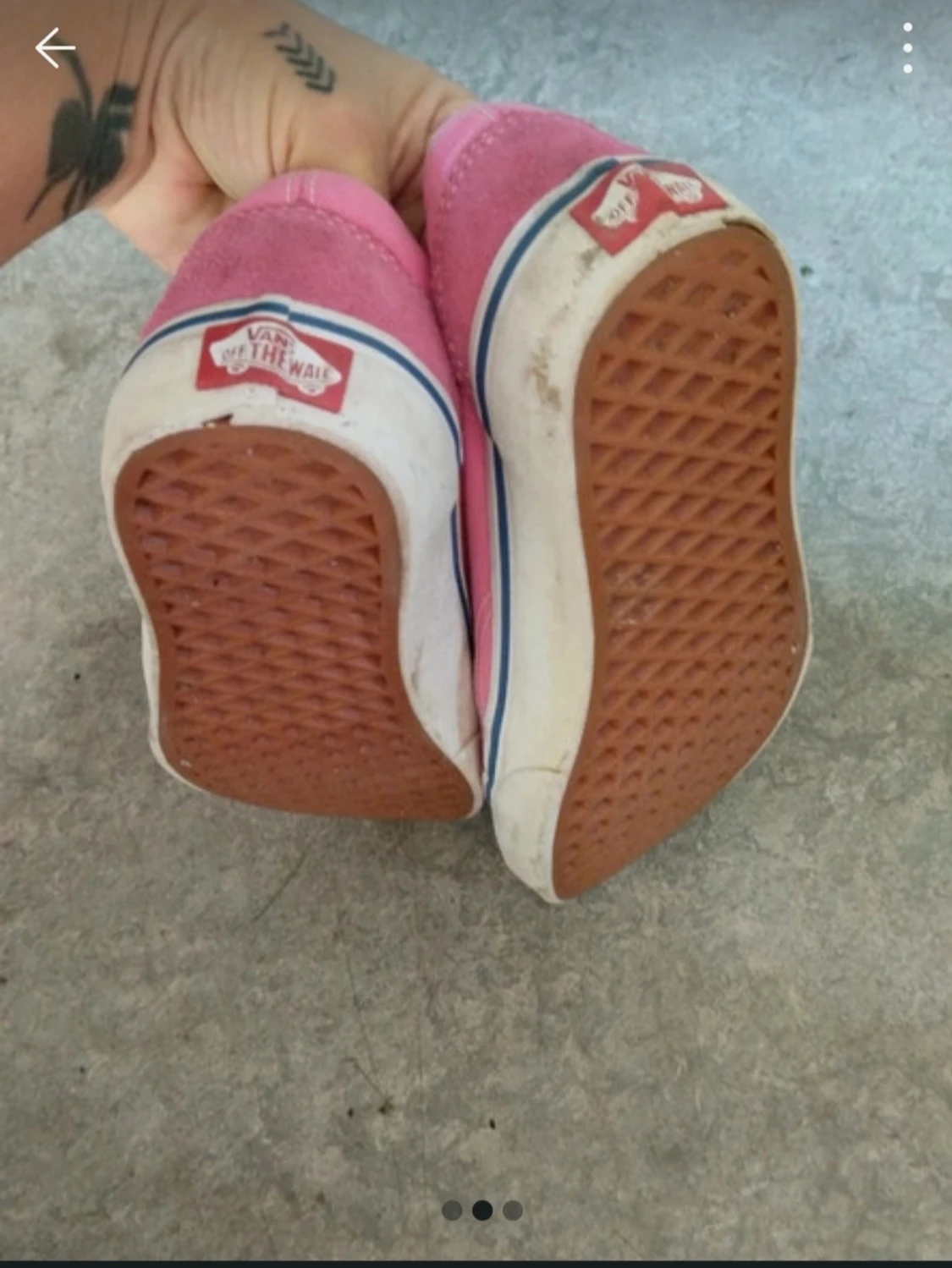 Rosa och vita Vans sneakers - 1