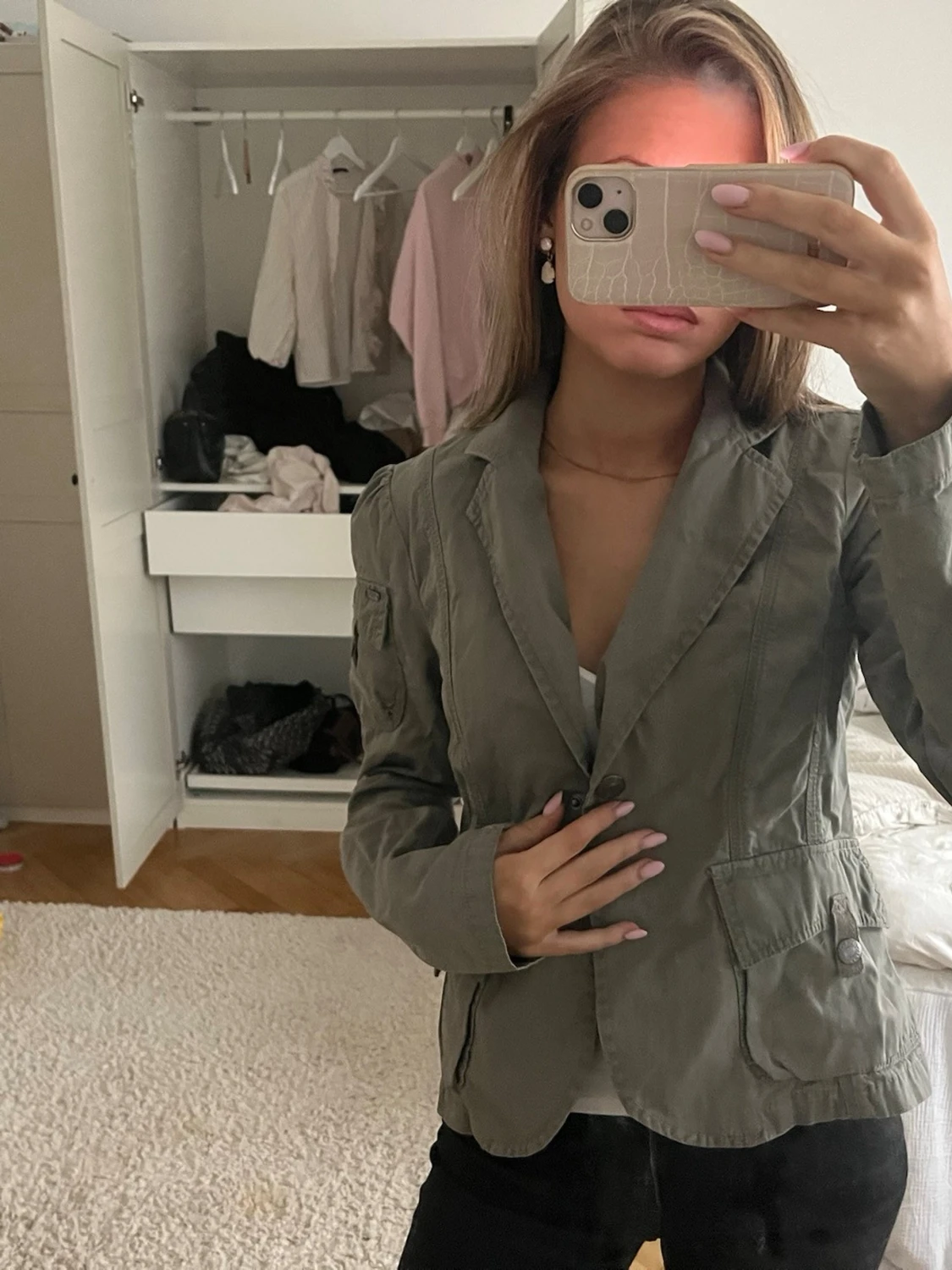 Olivgrön kavaj  - 1