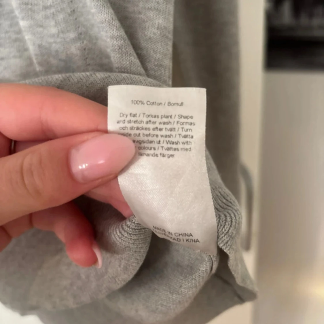 Ljusgrå stickad tröja från Stockh LM - 4